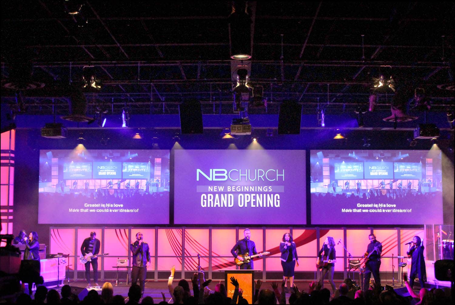 NEW BEGINNINGS DFW CHURCH CONVERTS A CINEPLEX INTO A POWERFUL SOUNDING