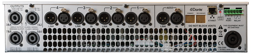 DNA 10k8 Pro amplifier back