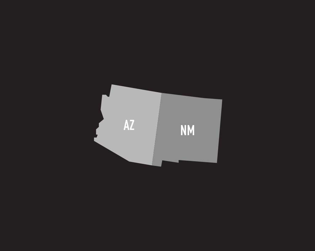Arizona and New Mexico